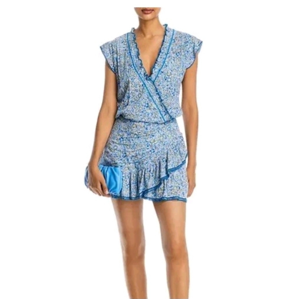 Poupette St. Barth Small V Neck Estelle Mini Dress - Picture 2 of 11